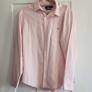 Vineyard Vines Men's Pink Shirt